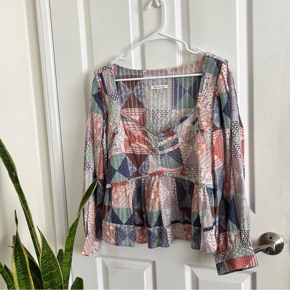 AE Patchwork Blouse